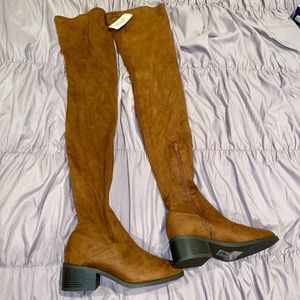 Tan Over the Knee Boots